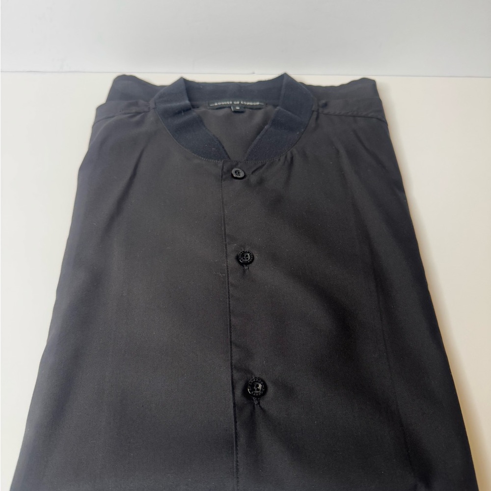 Men's Black Casual Button Down Shirt